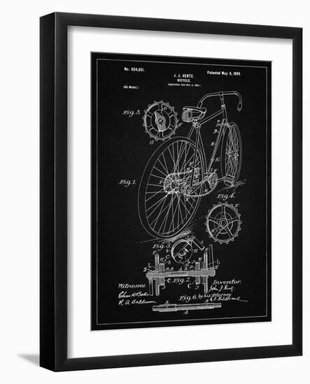 PP25 Vintage Black-Borders Cole-Framed Giclee Print