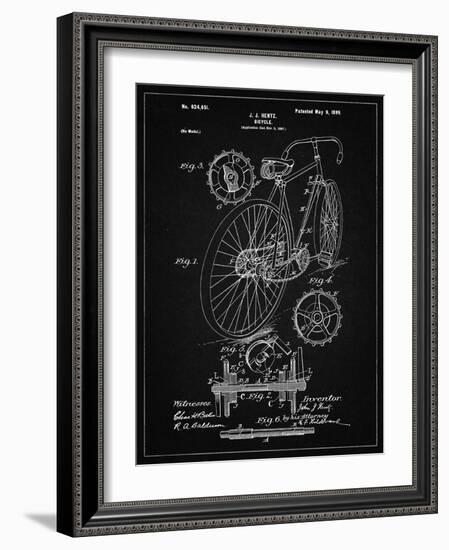 PP25 Vintage Black-Borders Cole-Framed Giclee Print