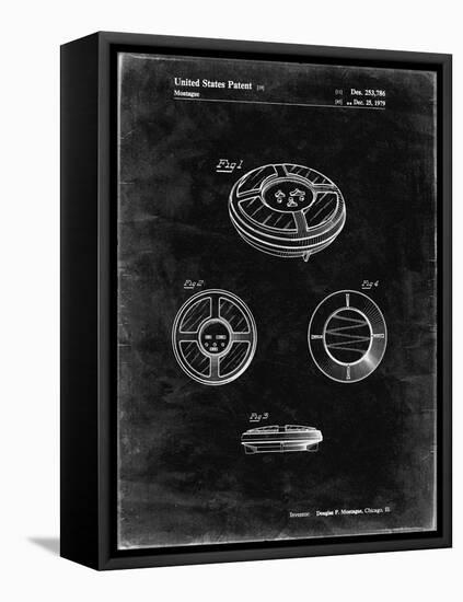 PP253-Black Grunge Simon Patent Poster-Cole Borders-Framed Premier Image Canvas