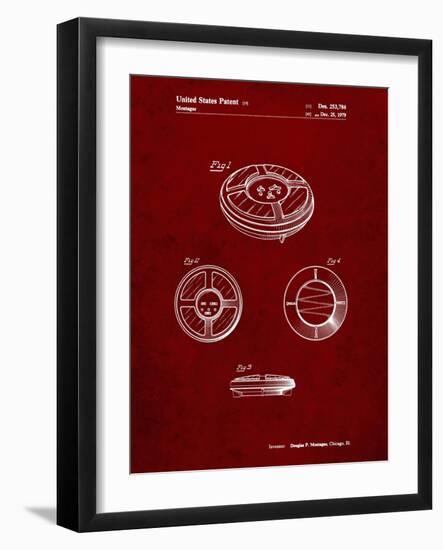 PP253-Burgundy Simon Patent Poster-Cole Borders-Framed Giclee Print