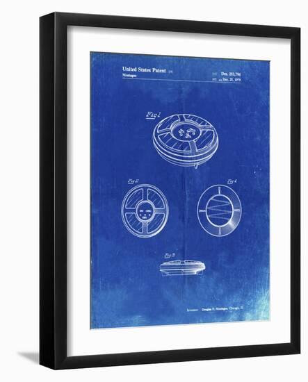 PP253-Faded Blueprint Simon Patent Poster-Cole Borders-Framed Giclee Print