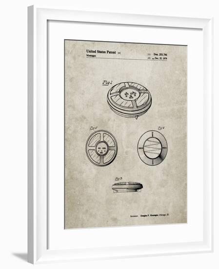 PP253-Sandstone Simon Patent Poster-Cole Borders-Framed Giclee Print