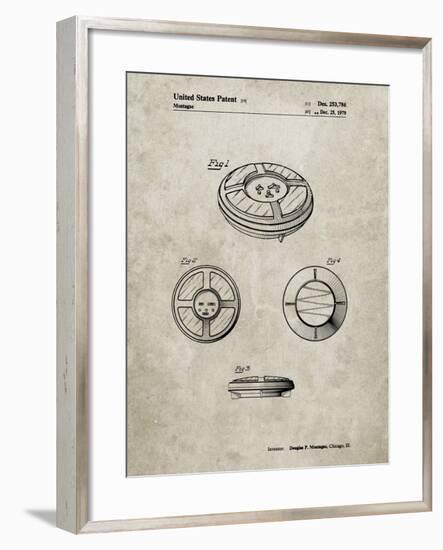 PP253-Sandstone Simon Patent Poster-Cole Borders-Framed Giclee Print