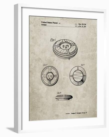 PP253-Sandstone Simon Patent Poster-Cole Borders-Framed Giclee Print