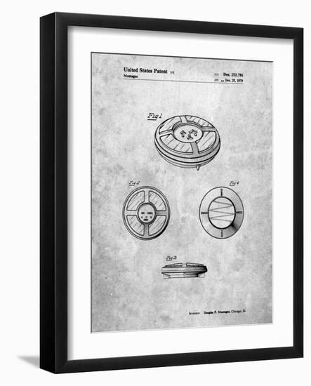 PP253-Slate Simon Patent Poster-Cole Borders-Framed Giclee Print