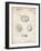 PP253-Vintage Parchment Simon Patent Poster-Cole Borders-Framed Giclee Print