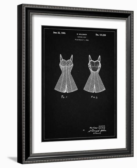 PP254-Vintage Black Bathing Suit Patent Poster-Cole Borders-Framed Giclee Print