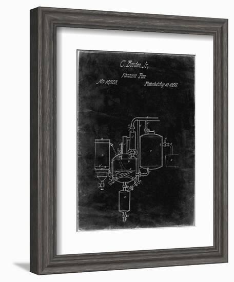 PP256-Black Grunge Pasteurized Milk Patent Poster-Cole Borders-Framed Giclee Print