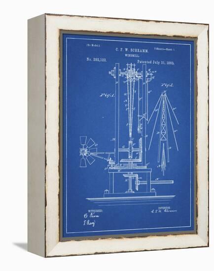 PP26 Blueprint-Borders Cole-Framed Premier Image Canvas