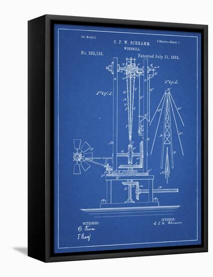 PP26 Blueprint-Borders Cole-Framed Premier Image Canvas