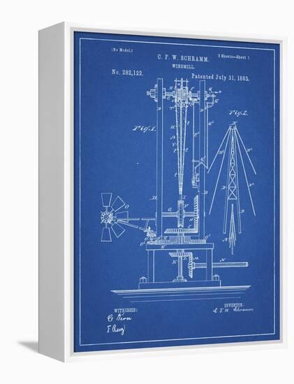 PP26 Blueprint-Borders Cole-Framed Premier Image Canvas