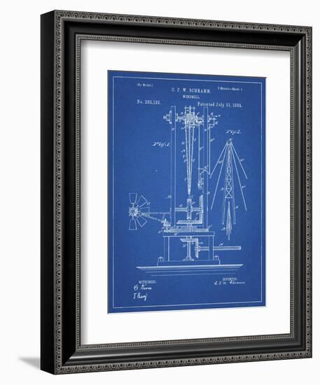 PP26 Blueprint-Borders Cole-Framed Giclee Print