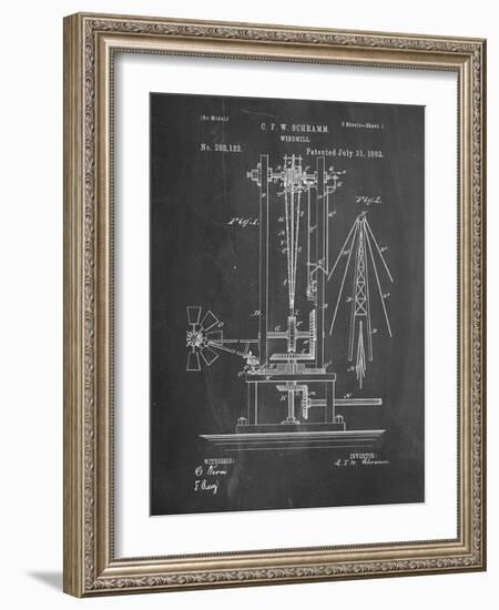 PP26 Chalkboard-Borders Cole-Framed Giclee Print