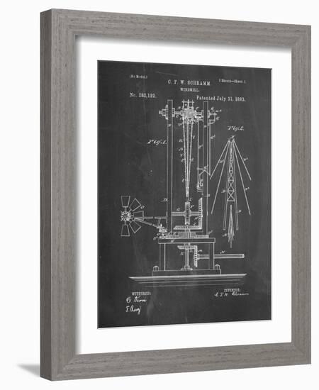 PP26 Chalkboard-Borders Cole-Framed Giclee Print