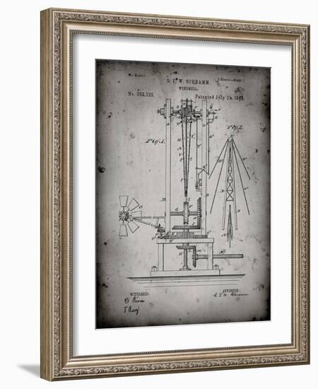 PP26 Faded Grey-Borders Cole-Framed Giclee Print