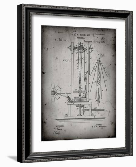 PP26 Faded Grey-Borders Cole-Framed Giclee Print