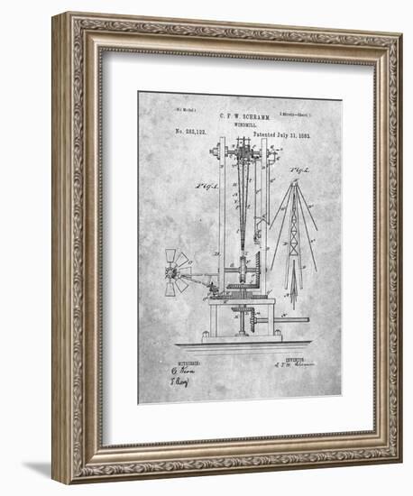 PP26 Slate-Borders Cole-Framed Giclee Print