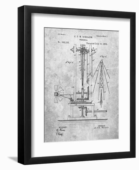 PP26 Slate-Borders Cole-Framed Giclee Print