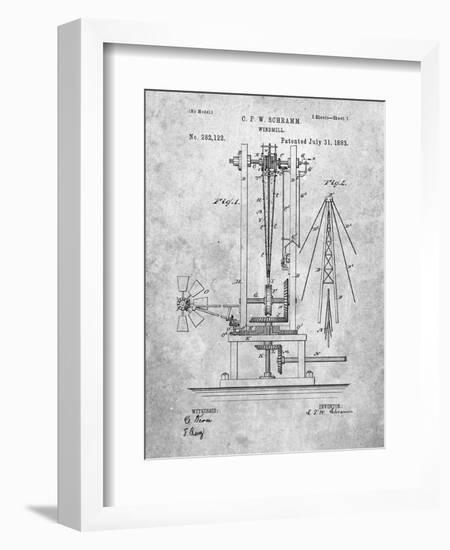 PP26 Slate-Borders Cole-Framed Giclee Print