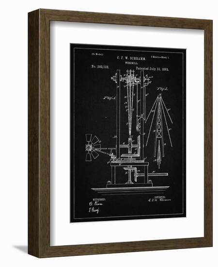 PP26 Vintage Black-Borders Cole-Framed Giclee Print