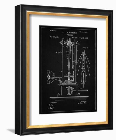 PP26 Vintage Black-Borders Cole-Framed Giclee Print