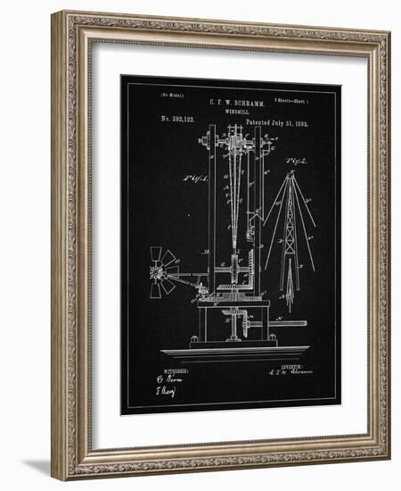 PP26 Vintage Black-Borders Cole-Framed Giclee Print