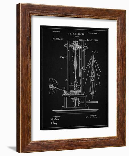 PP26 Vintage Black-Borders Cole-Framed Giclee Print