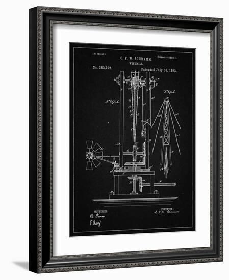 PP26 Vintage Black-Borders Cole-Framed Giclee Print