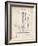 PP26 Vintage Parchment-Borders Cole-Framed Giclee Print