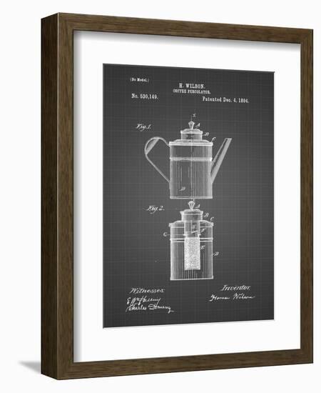 PP27 Black Grid-Borders Cole-Framed Premium Giclee Print