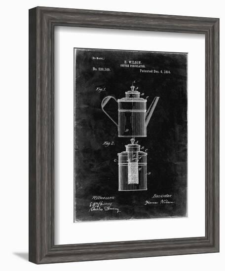 PP27 Black Grunge-Borders Cole-Framed Giclee Print