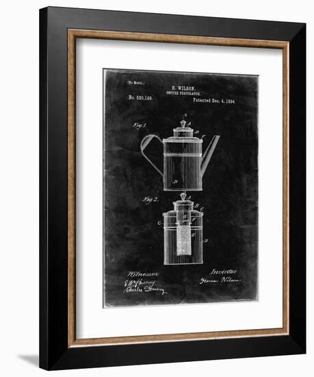 PP27 Black Grunge-Borders Cole-Framed Giclee Print