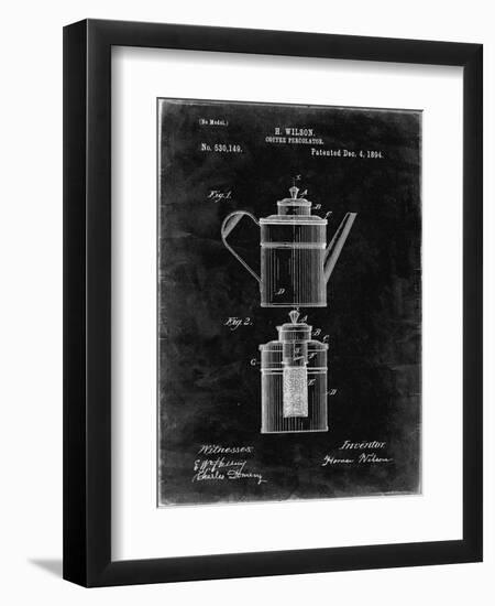 PP27 Black Grunge-Borders Cole-Framed Giclee Print