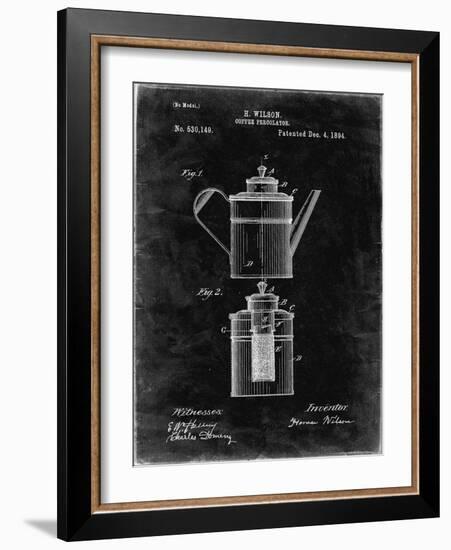 PP27 Black Grunge-Borders Cole-Framed Giclee Print