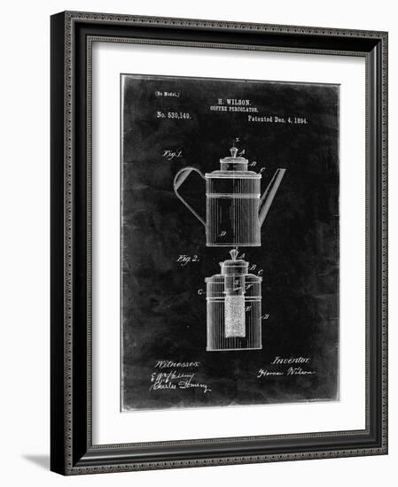 PP27 Black Grunge-Borders Cole-Framed Giclee Print