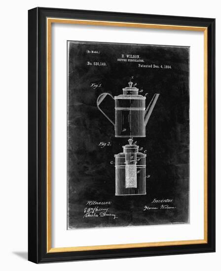 PP27 Black Grunge-Borders Cole-Framed Giclee Print