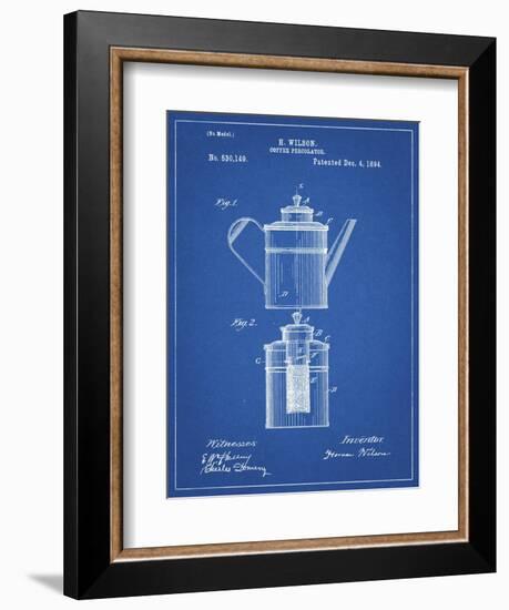 PP27 Blueprint-Borders Cole-Framed Giclee Print