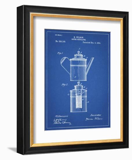 PP27 Blueprint-Borders Cole-Framed Giclee Print