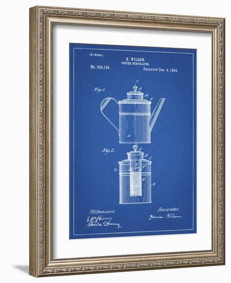 PP27 Blueprint-Borders Cole-Framed Giclee Print