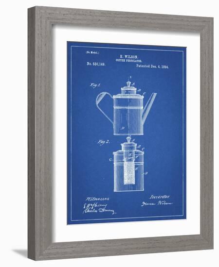 PP27 Blueprint-Borders Cole-Framed Giclee Print