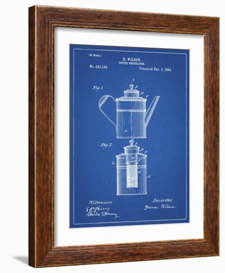 PP27 Blueprint-Borders Cole-Framed Giclee Print