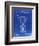 PP27 Faded Blueprint-Borders Cole-Framed Giclee Print