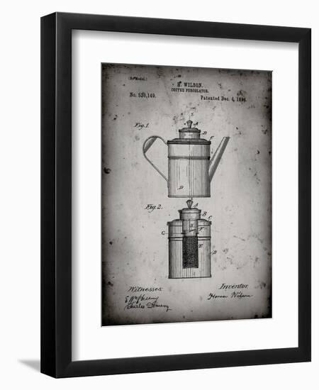 PP27 Faded Grey-Borders Cole-Framed Giclee Print