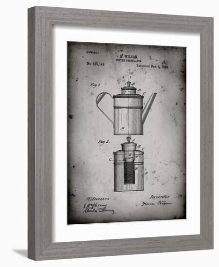 PP27 Faded Grey-Borders Cole-Framed Giclee Print