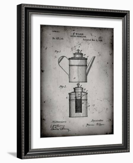 PP27 Faded Grey-Borders Cole-Framed Giclee Print