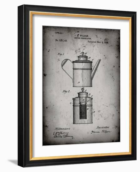 PP27 Faded Grey-Borders Cole-Framed Giclee Print