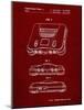 PP276-Burgundy Nintendo 64 Patent Poster-Cole Borders-Mounted Giclee Print