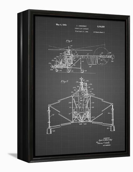 PP28 Black Grid-Borders Cole-Framed Premier Image Canvas