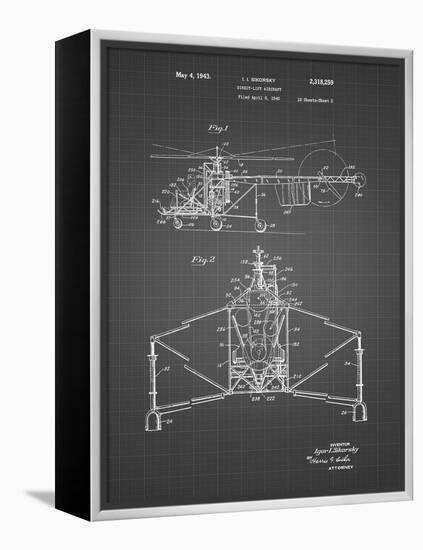 PP28 Black Grid-Borders Cole-Framed Premier Image Canvas