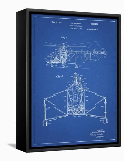 PP28 Blueprint-Borders Cole-Framed Premier Image Canvas